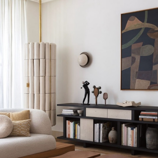 resin golfer decorative ornament in the living room