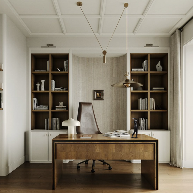 resin golfer decorative ornament in the study room