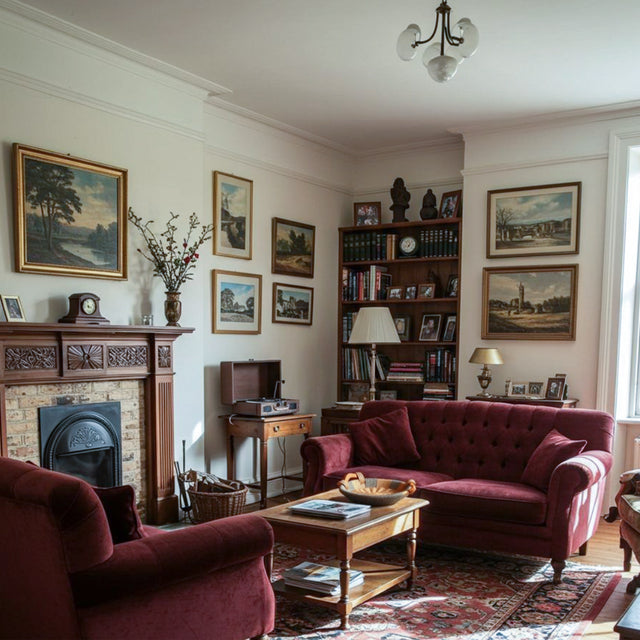 retro home rattan storage basket on end table
