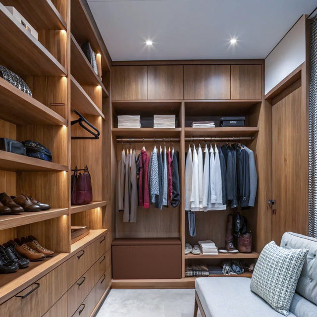 rivet accent foldable storage bin with lid in the cloakroom