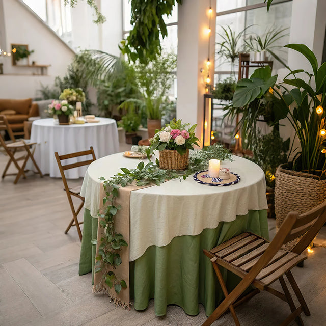 round jute woven zebra table coaster on the table