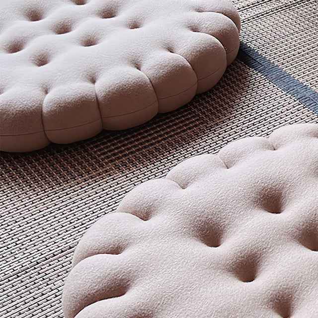 round thickened biscuit seat cushion details