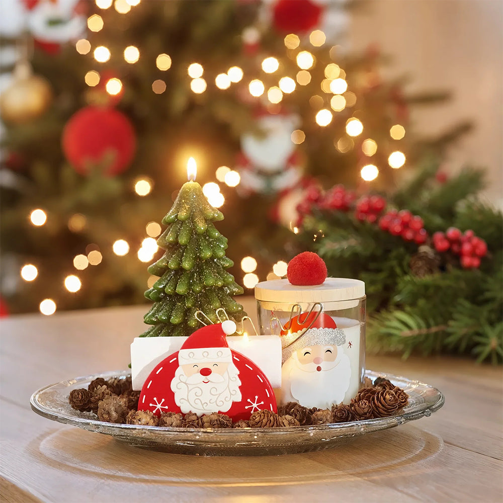 santa ceramic napkin holder as Christmas decor