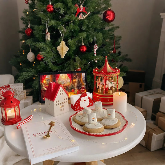 santa-ceramic napkin-holder as Christmas decor