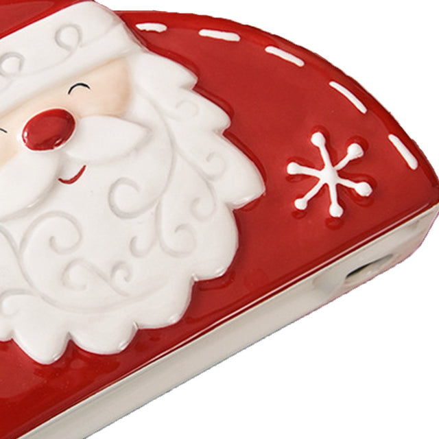 santa ceramic napkin holder details