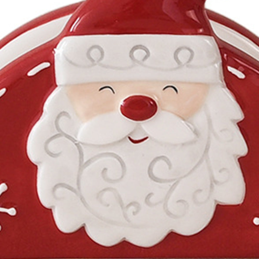 santa ceramic napkin holder details