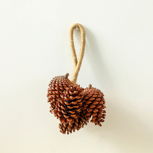 scandinavian pinecone wall decor