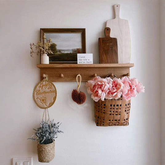 scandinavian pinecone wall decor hang on hook