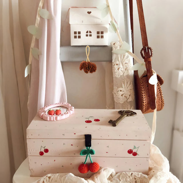 scandinavian pinecone wall decor hang on hook