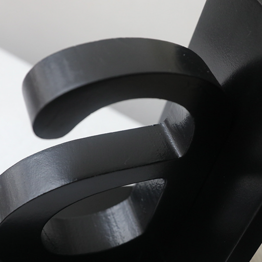 set of 2 MDF letter shaped decorative bookends details