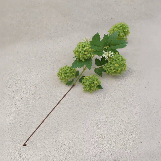 silk green artificial snowball flower