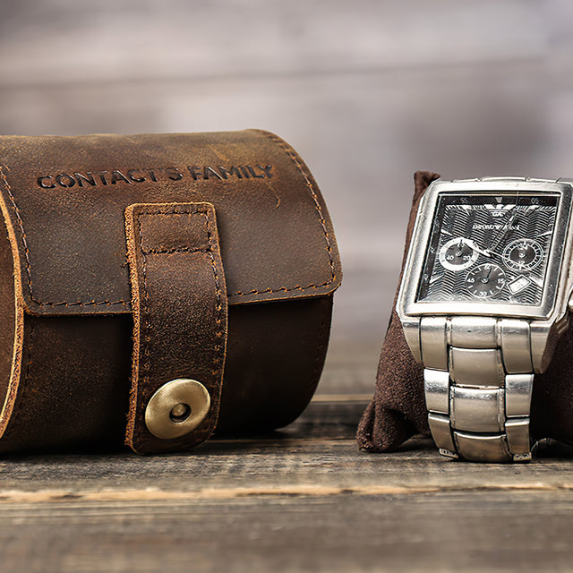 single watch roll travel case