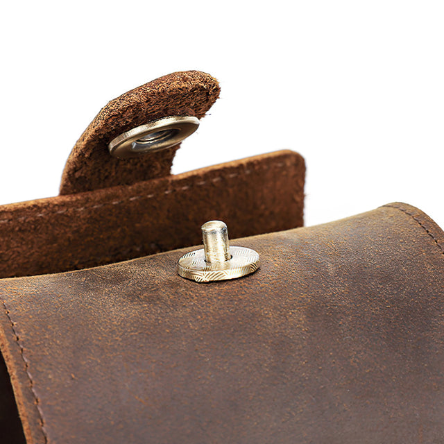 single watch roll travel case buckle details