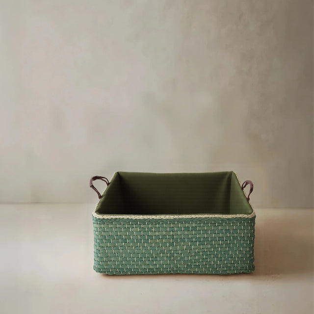 small wicker storage basket