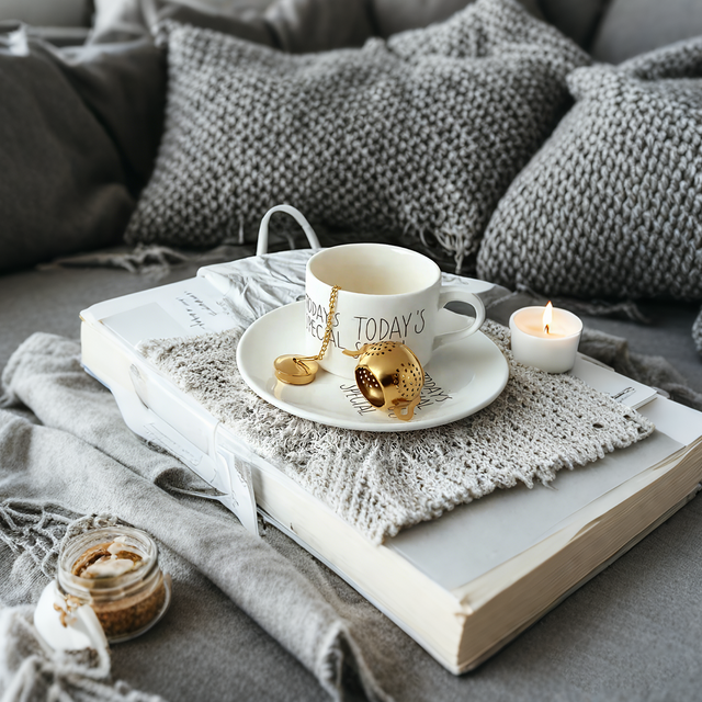 tea infuser in the cup