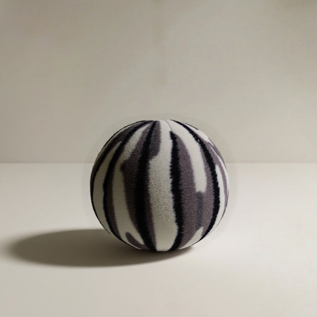 starry sky series adorable plush ball decorative pillow black & white