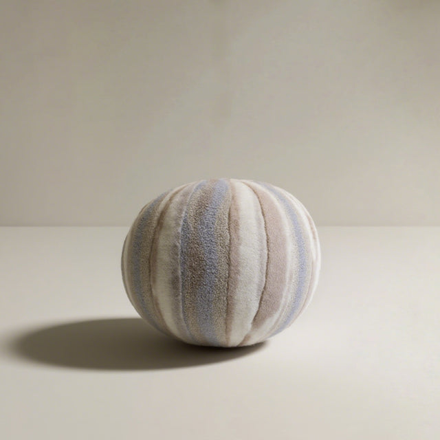 starry sky series adorable plush ball decorative pillow brown & white