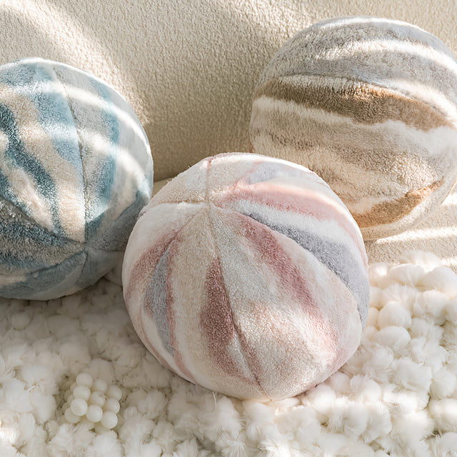 starry sky series adorable plush ball decorative pillow details