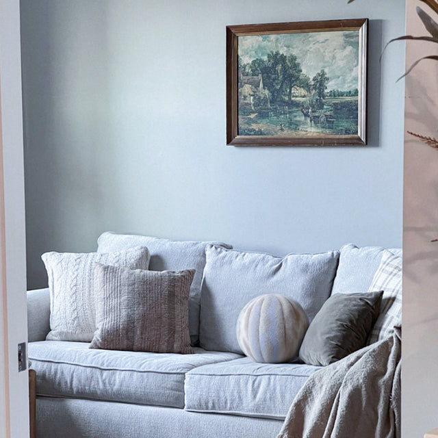 starry sky series adorable plush ball decorative pillow on the sofa