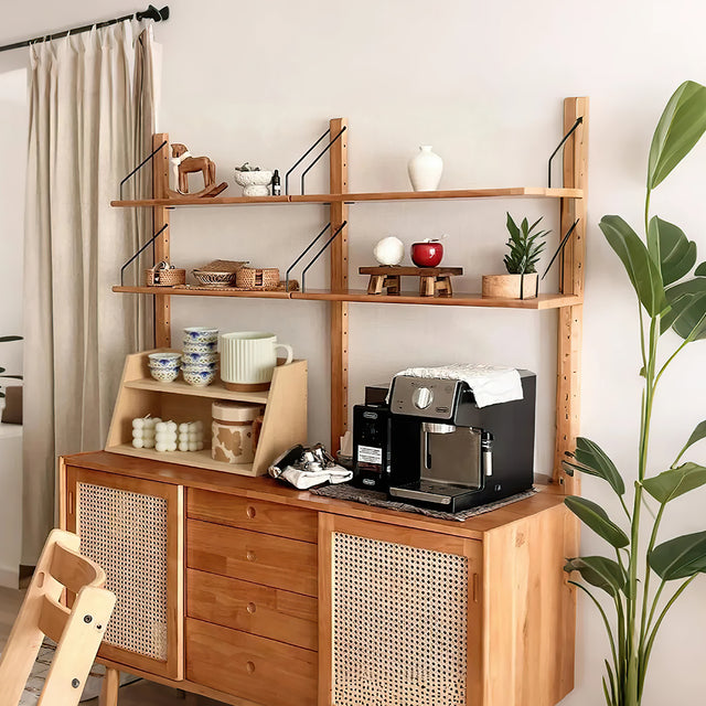 storage rack on table
