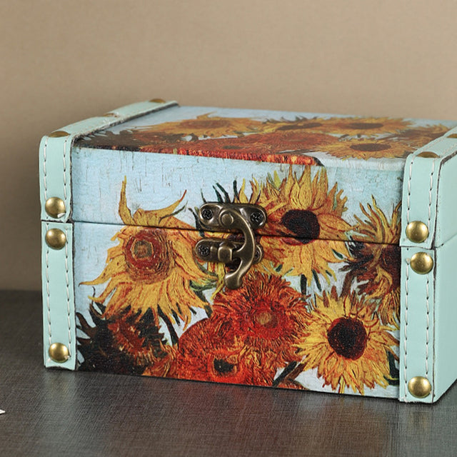 sunflower pu storage box with lids details