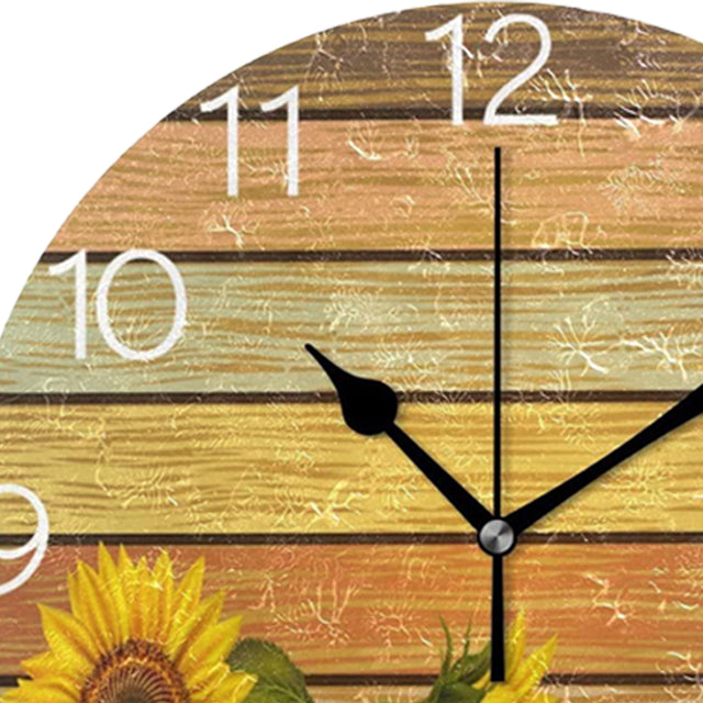 sunflower wall clock details