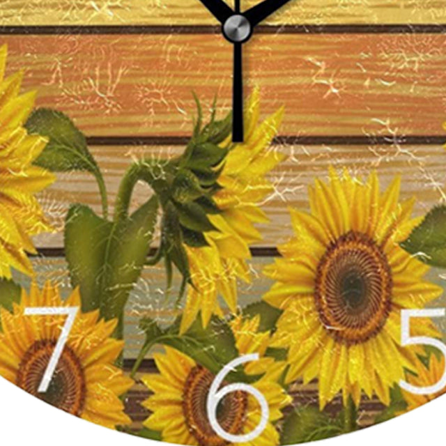 sunflower wall clock details