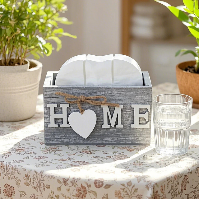 table coaster on a storage box