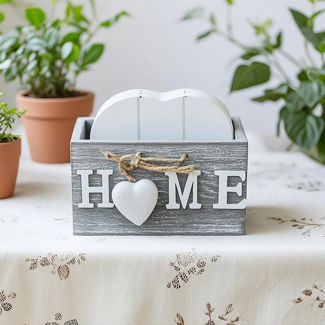 table coaster on a table