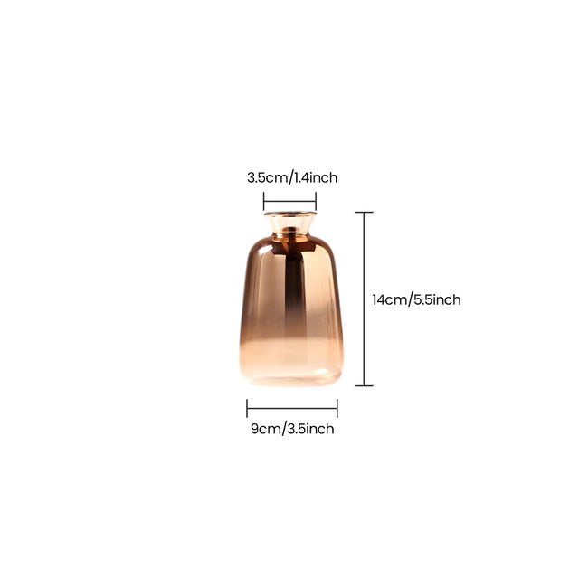 tall rose gold vase dimensions size chart