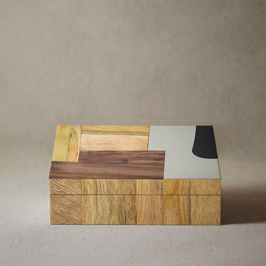teak wood decorative storage box