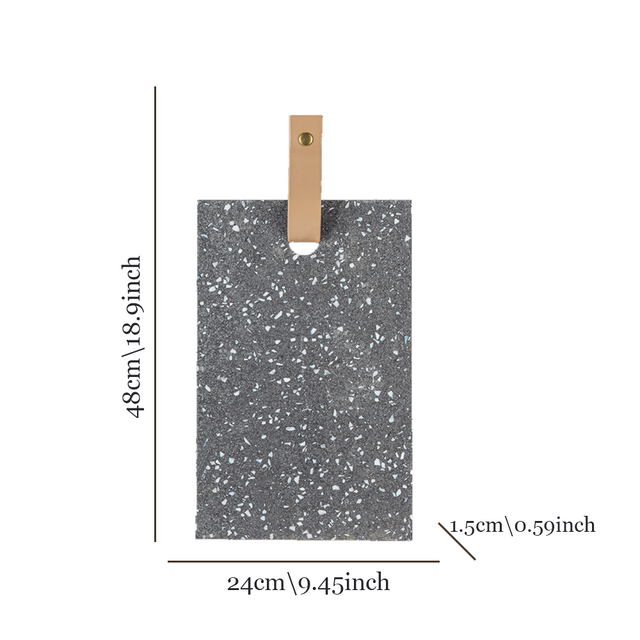 terrazzo cutting board for kitchen home decoration size chart