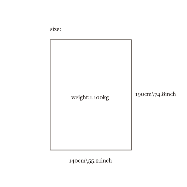 throw blanket size chart