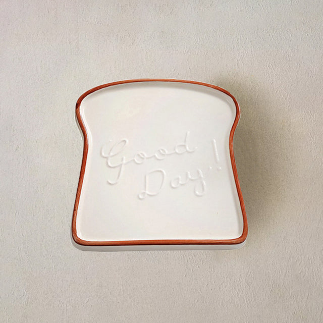 toast-shaped serving tray
