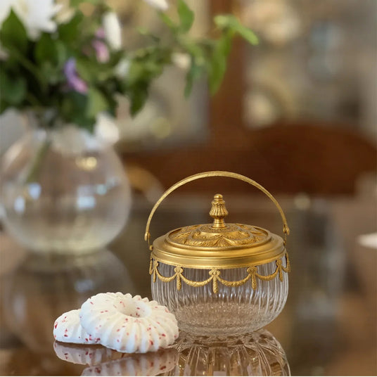 vanity jar on the table