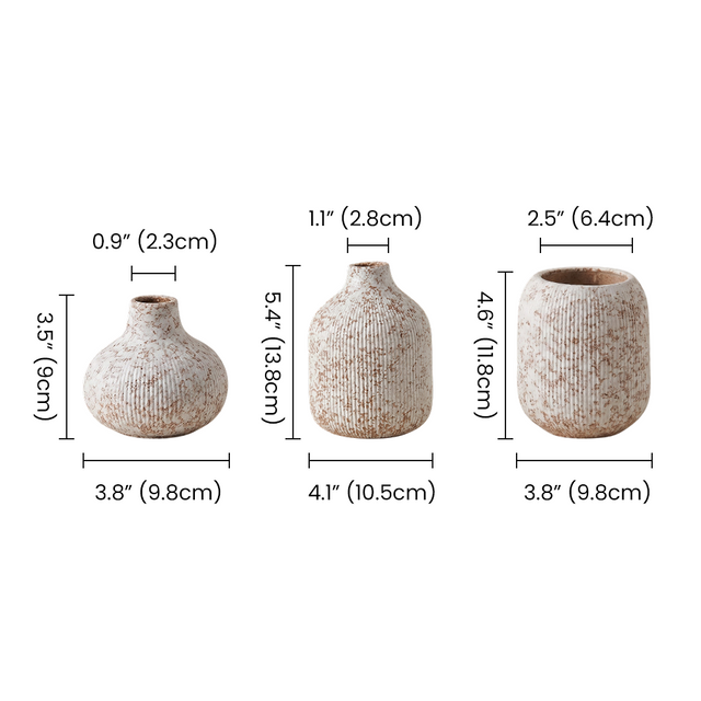 vase size chart illustration