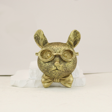 vintage bronze resin animal wall decor mouse head