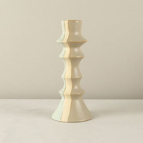 vintage ceramic bicolor decorative candle holders