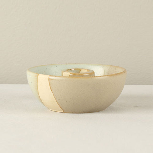 vintage ceramic bicolor decorative candle holders