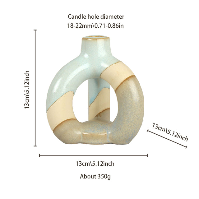 vintage ceramic bicolor decorative candle holders size chart