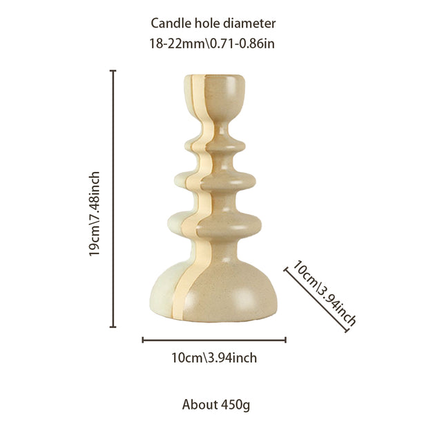 vintage ceramic bicolor decorative candle holders size chart