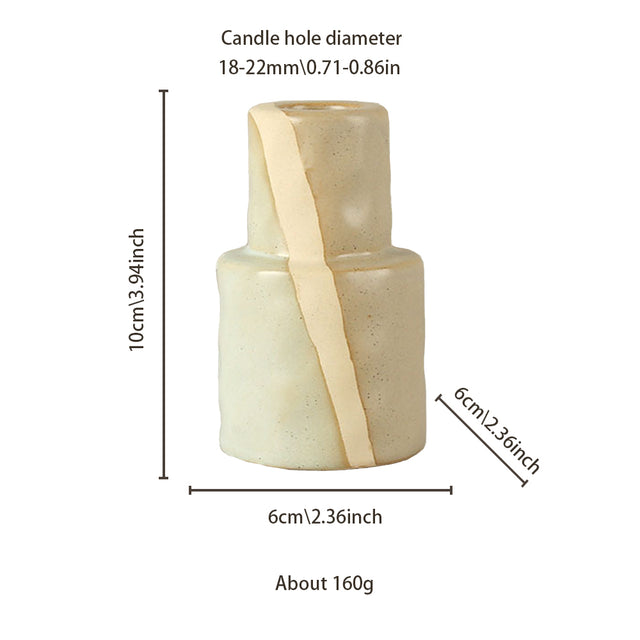 vintage ceramic bicolor decorative candle holders size chart