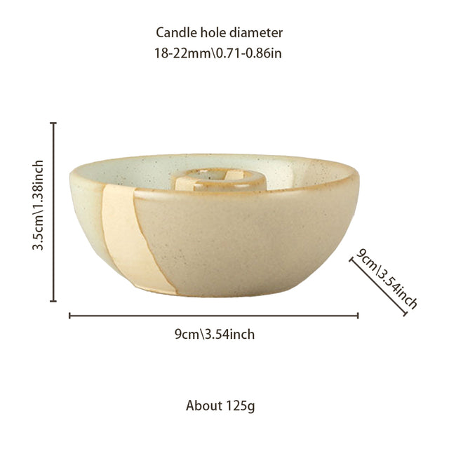 vintage ceramic bicolor decorative candle holders size chart