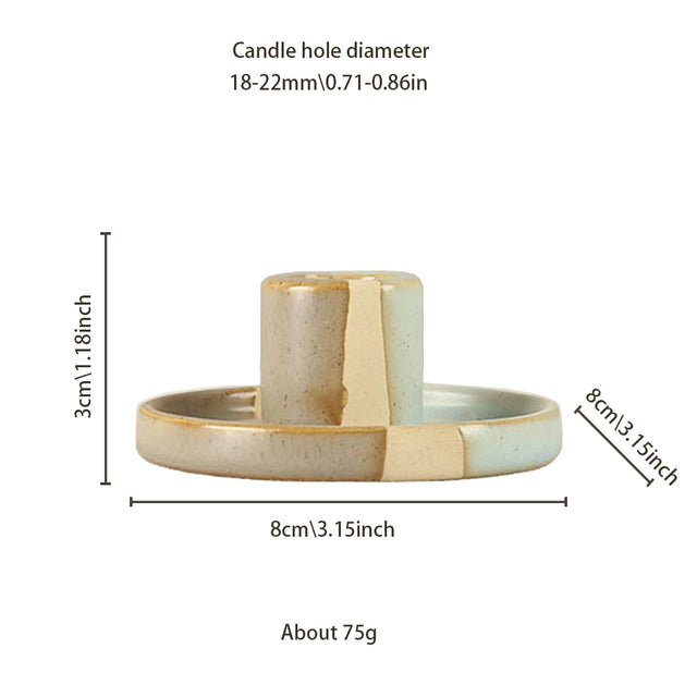 vintage ceramic bicolor decorative candle holders size chart