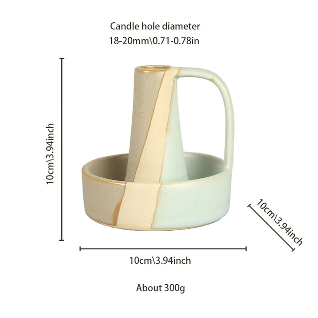 vintage ceramic bicolor decorative candle holders size chart