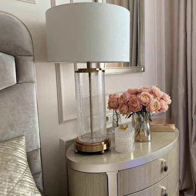 vintage glass food storage jar with in the bedroom