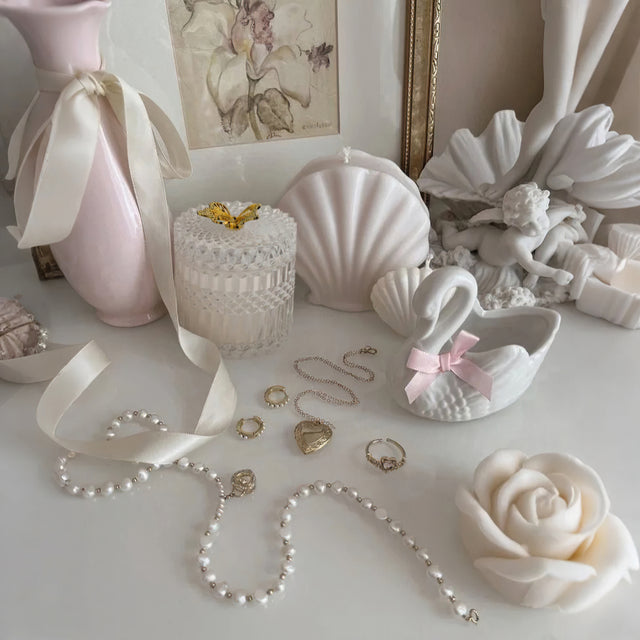 vintage glass food storage jar with lid jewelry