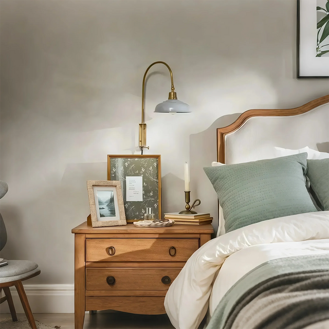 vintage handwoven jute rope photo frame in the bedroom