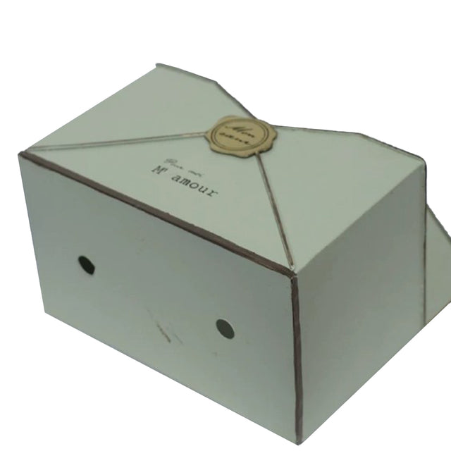 vintage metal wall mounted envelop planter details