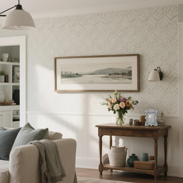 vintage resin blue wall hanging picture frame in the living room